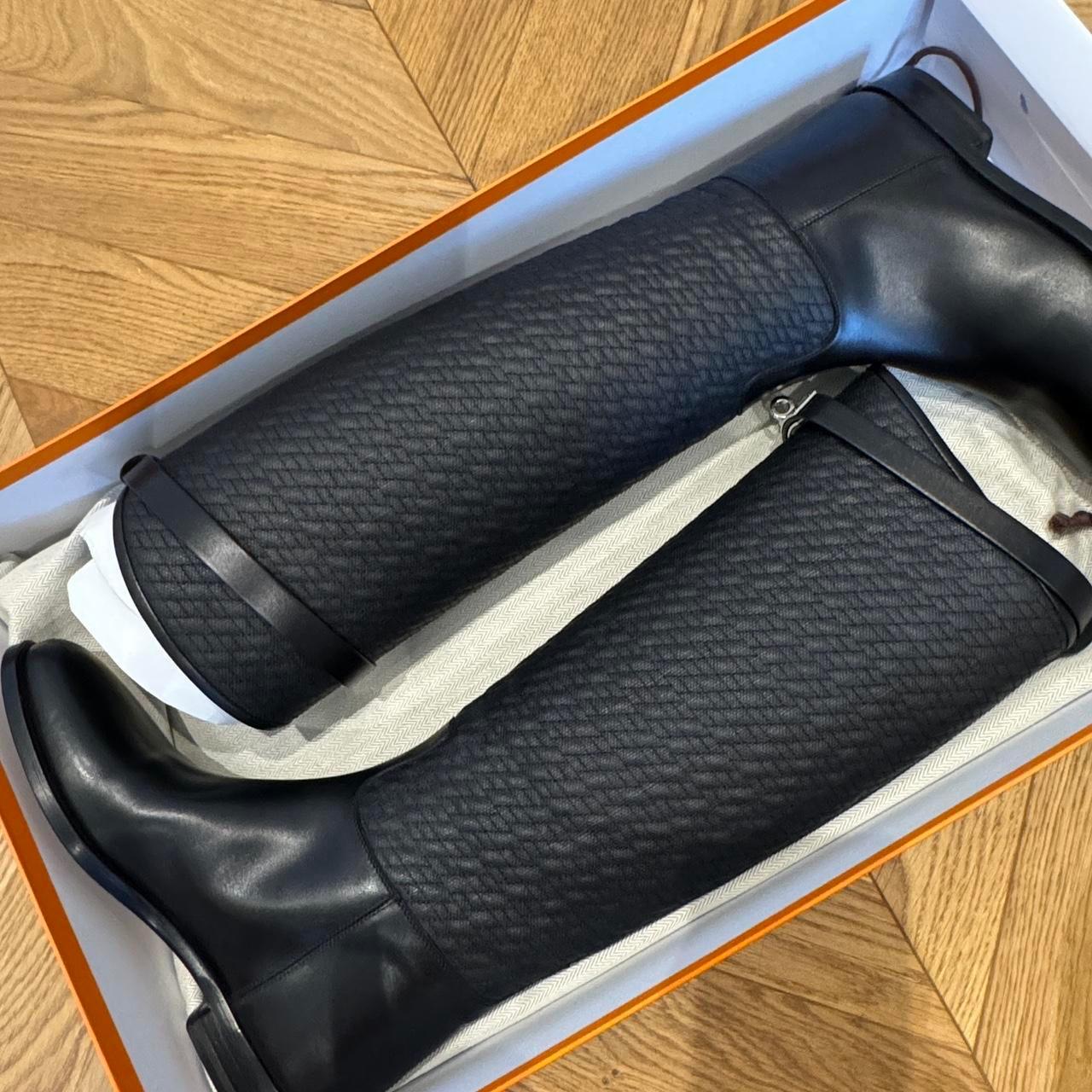Hermes Black Jumping Boots New In Box