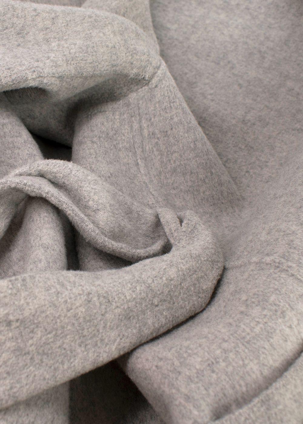 Acne Studios grey carise double face wool & cashmere coat