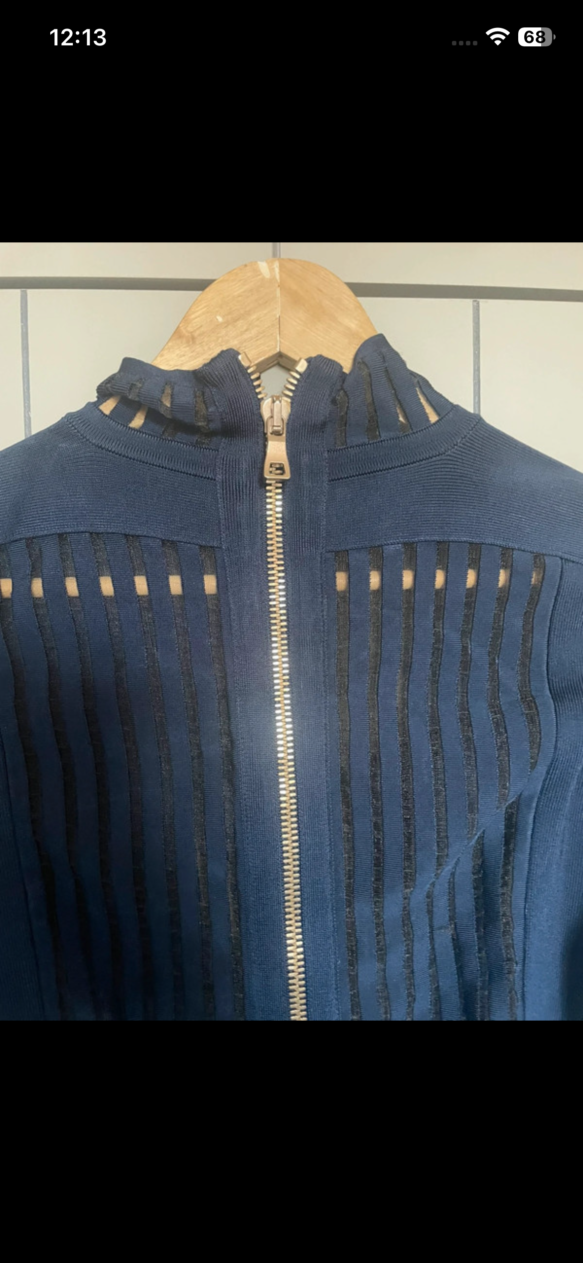 Balmain Navy Bodycon Dress