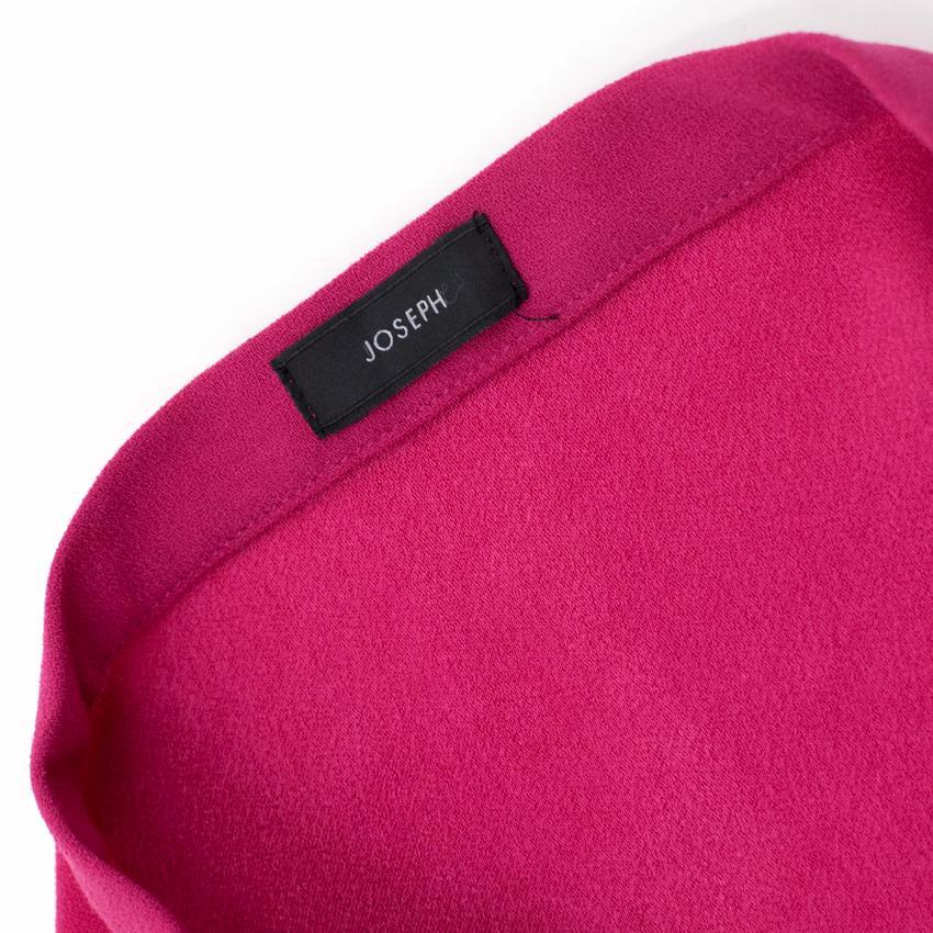 Joseph Pink Crepe Stretch Mini Skirt