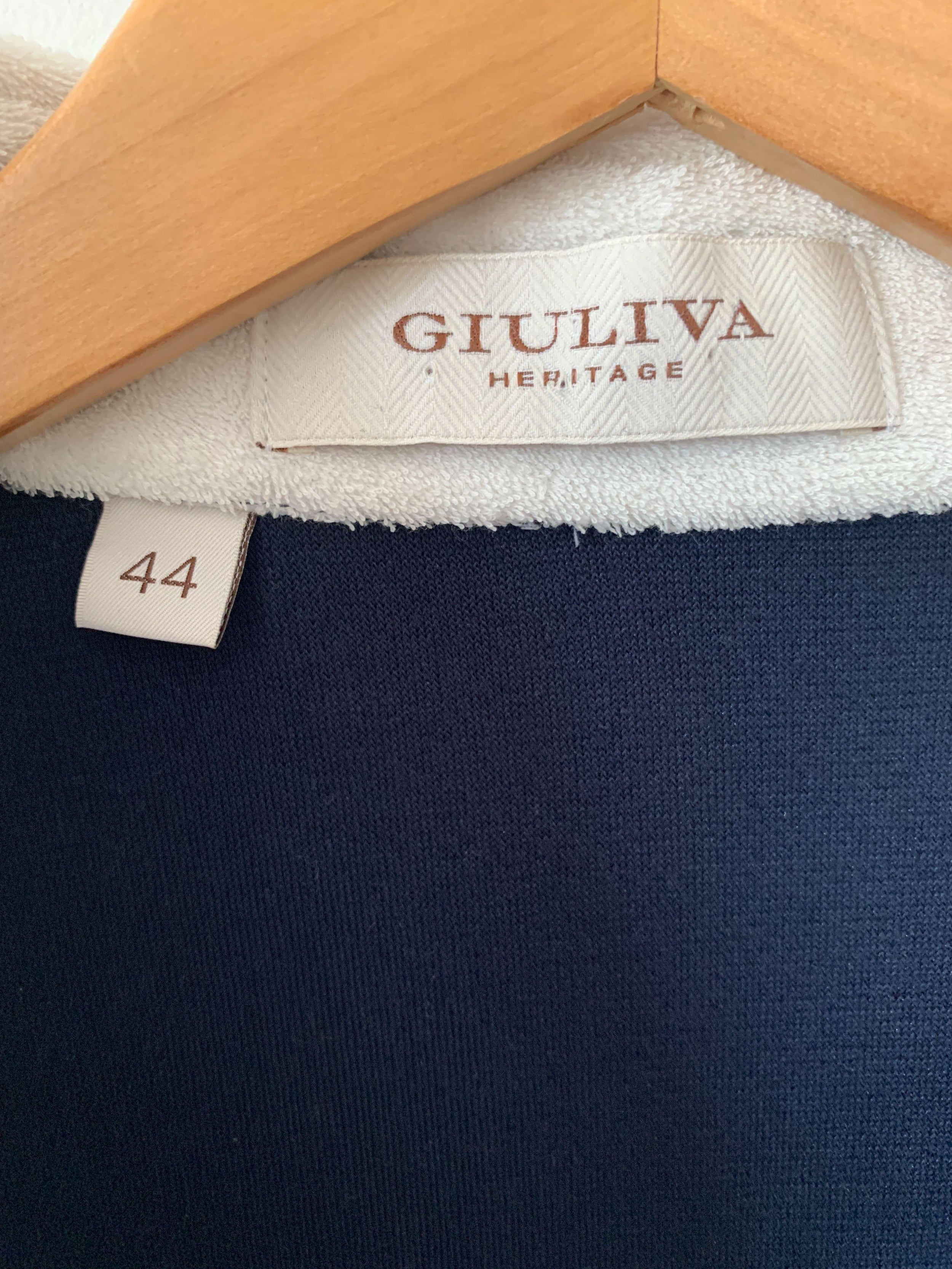 Giuliva Heritage Navy Towelling Dress