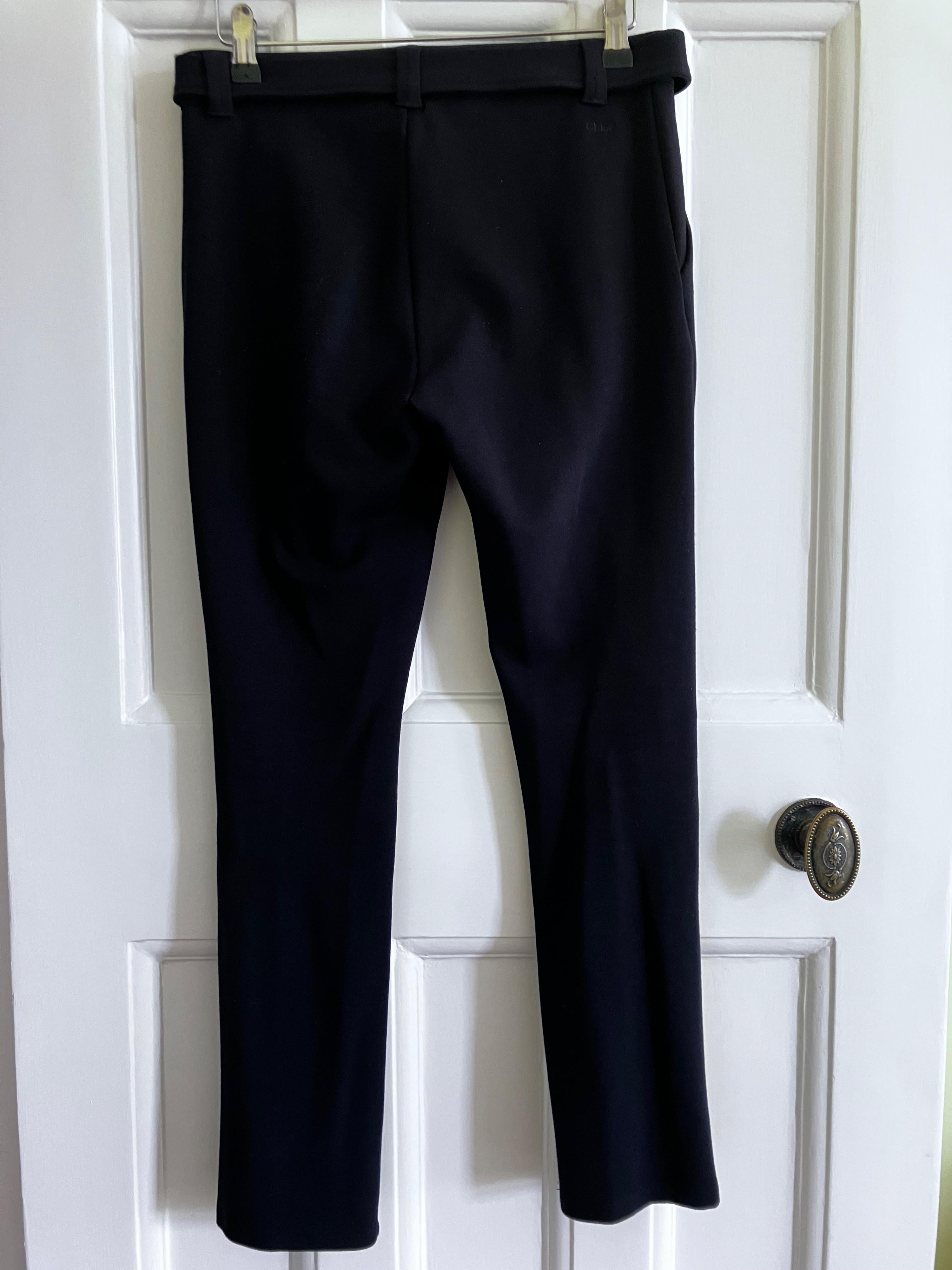 Chloe Navy Ponte Trousers Age 14 yrs