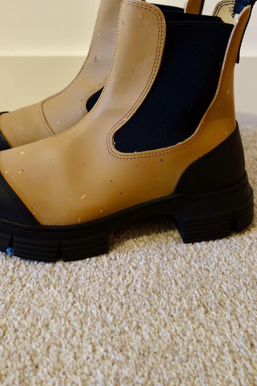 Tan Speckled Ankle Boots