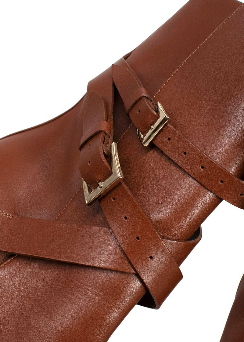 Burberry Hadfield Pedestal-heel Leather Boots