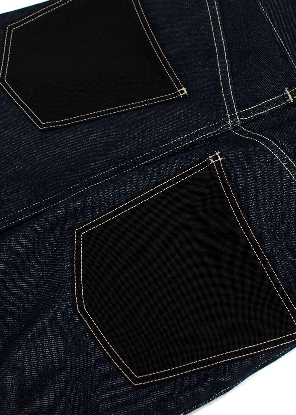 Le Kilt Darkwash Denim Skirt