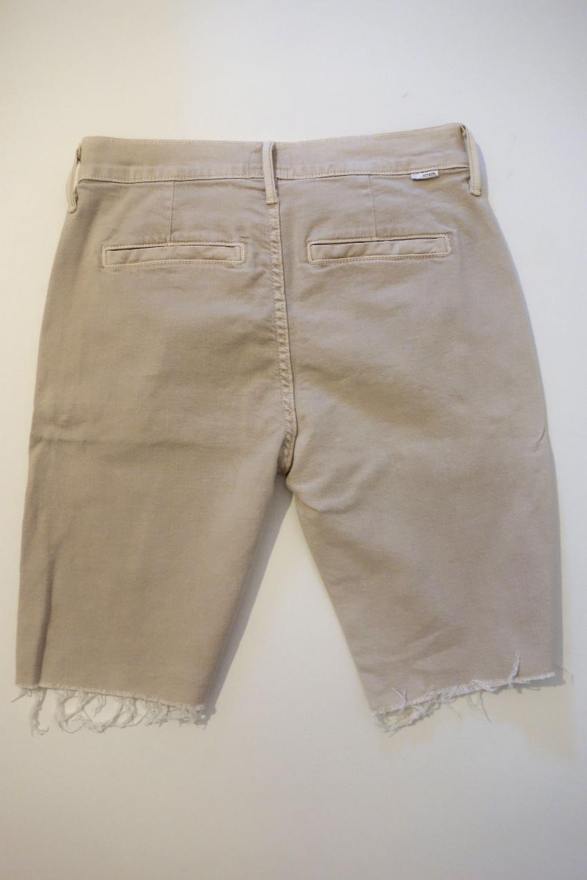 Mother Vagabond Natural Bermuda Shorts