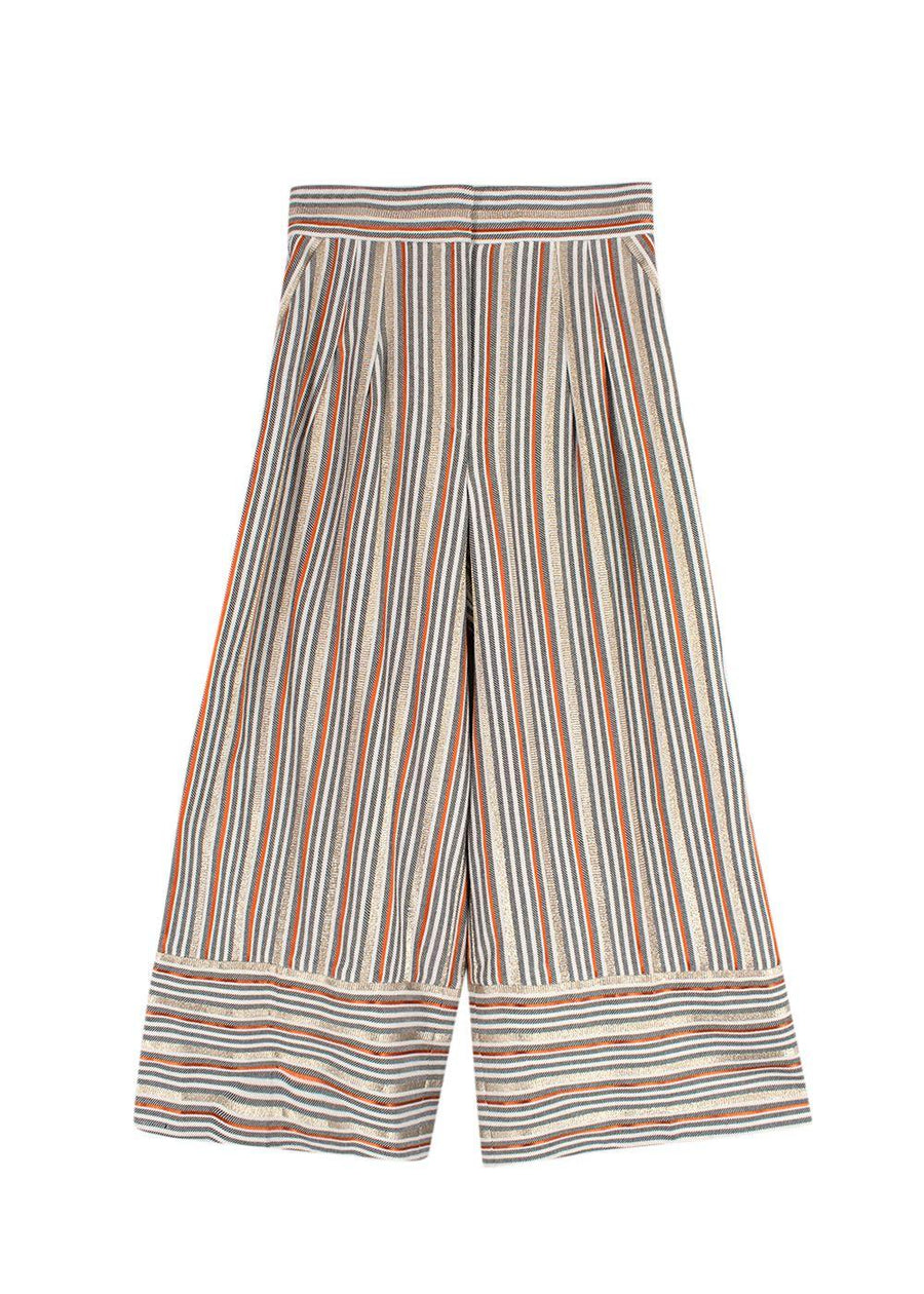 Peter Pilotto Metallic Striped Culottes