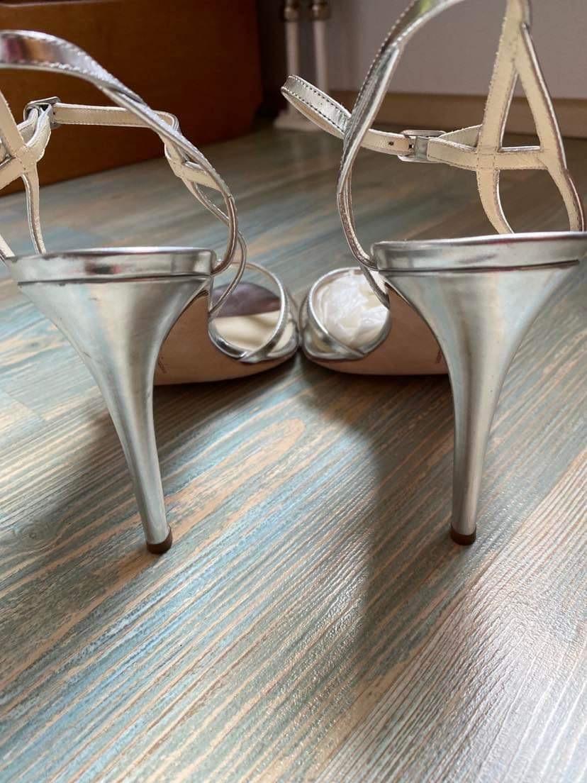 Rupert Sanderson Flare Gold Sandals