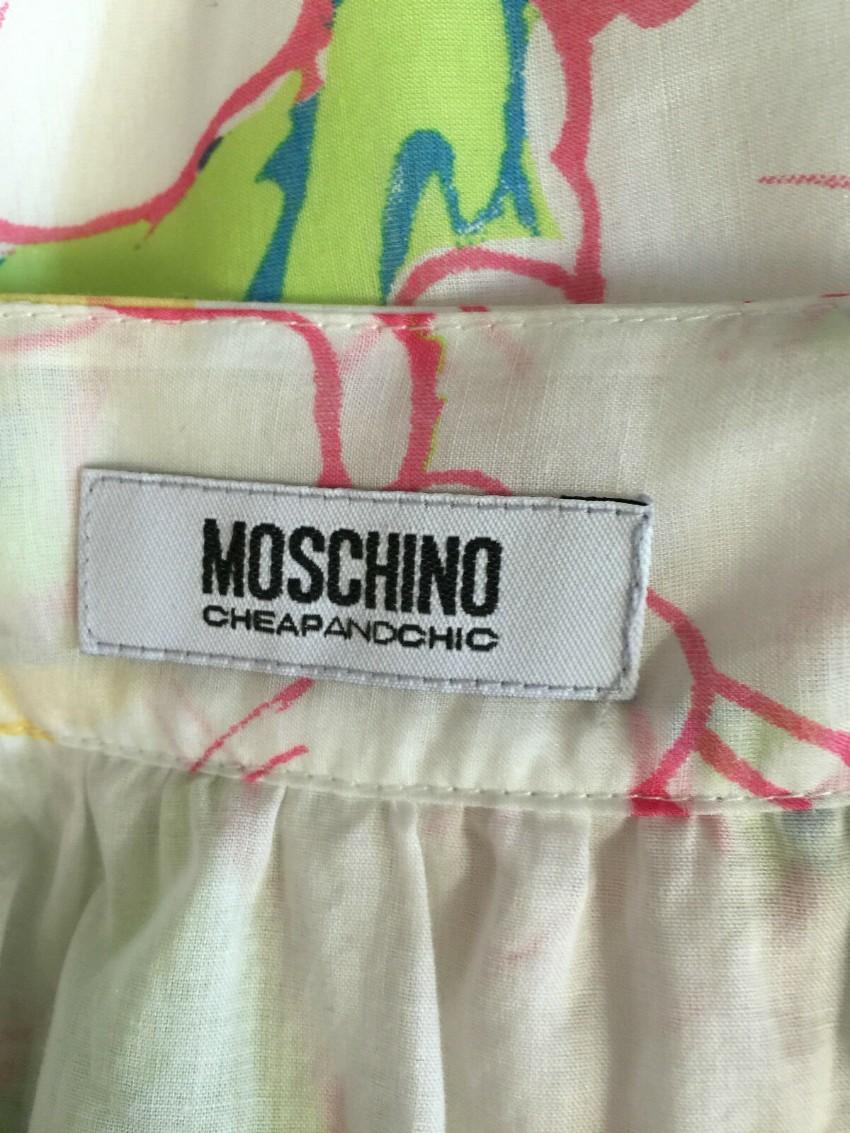 Moschino Cheap & Chic Floral Print Skirt