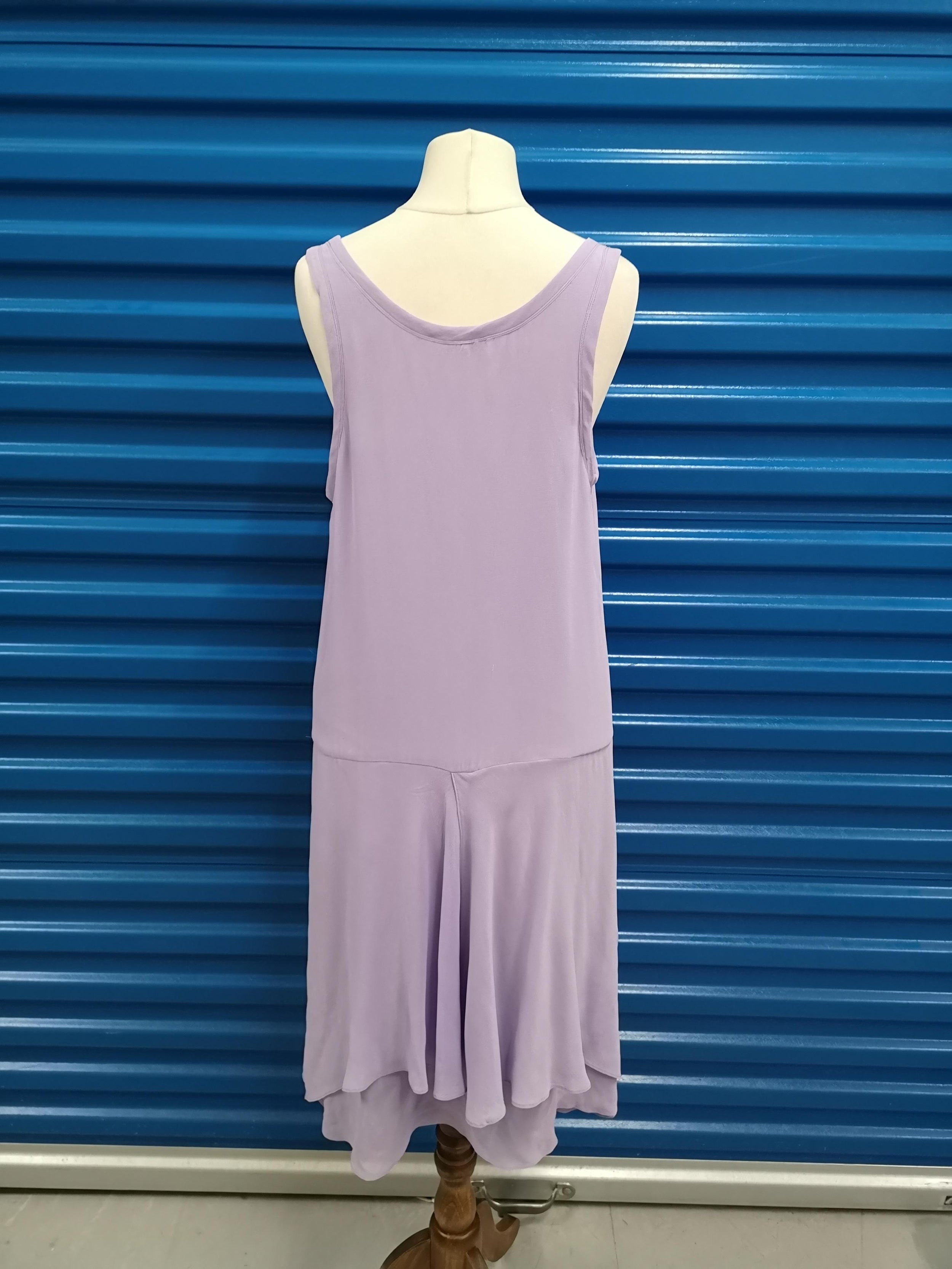 Joseph scoop-neck lilac dress