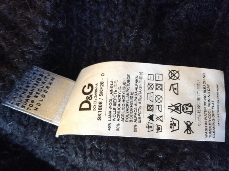 D&G Cropped Wool Jumper