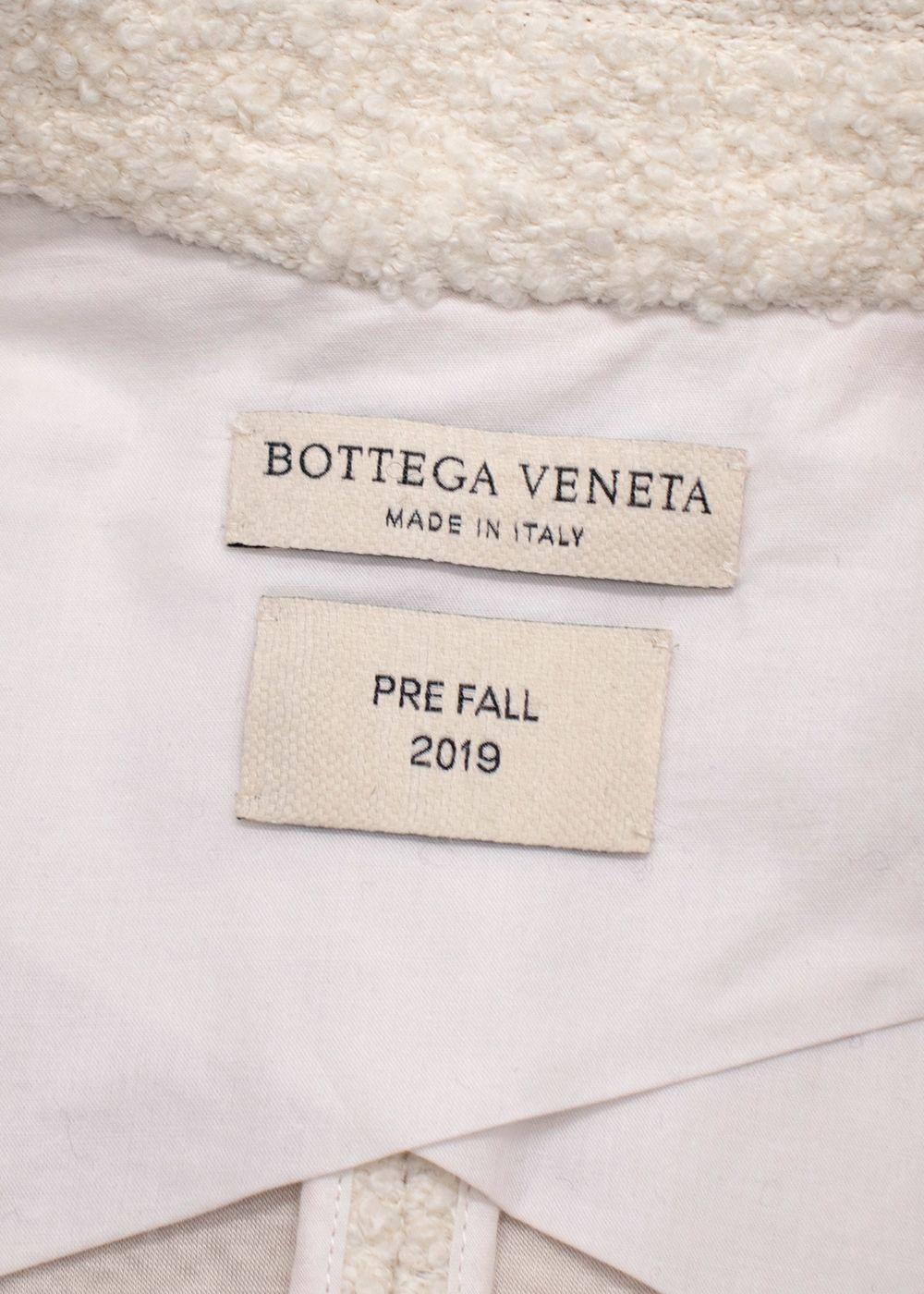 Bottega Veneta Cream Tweed Jacket