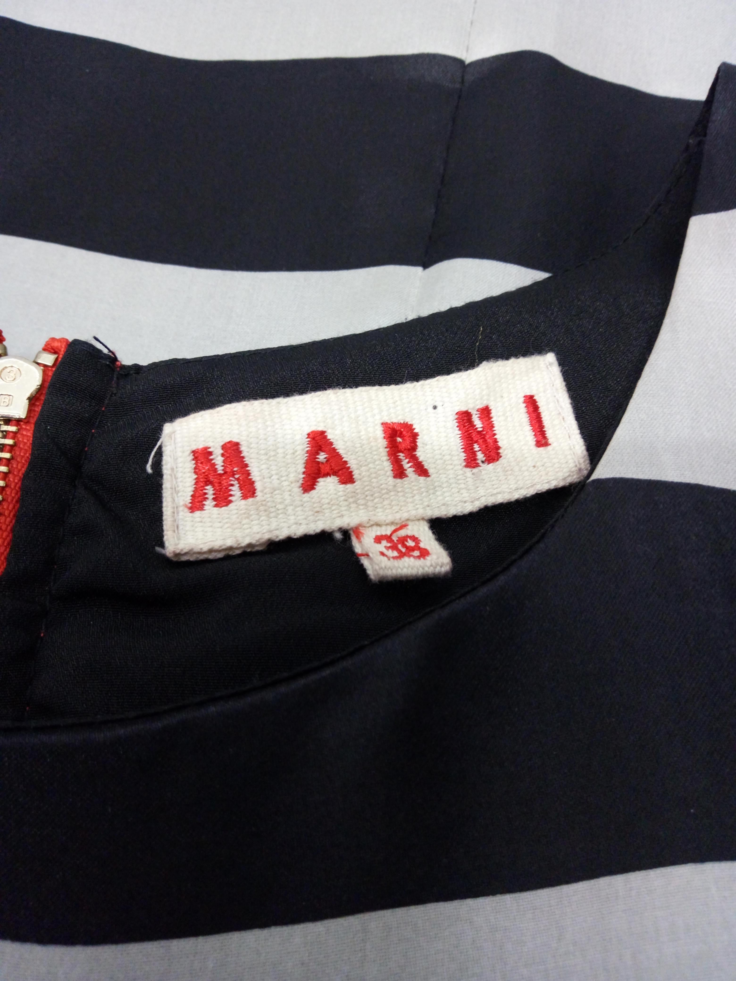 Marni Silk Striped Dress