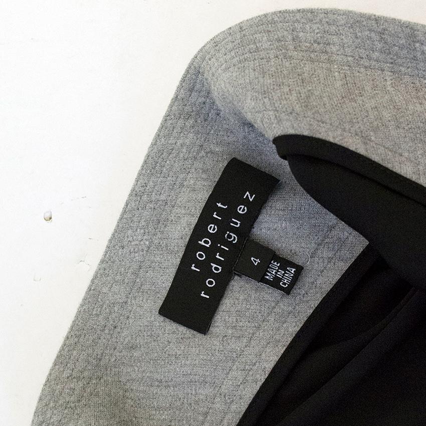 Robert Rodriguez Black Silk Blend Trousers with Grey Waist
