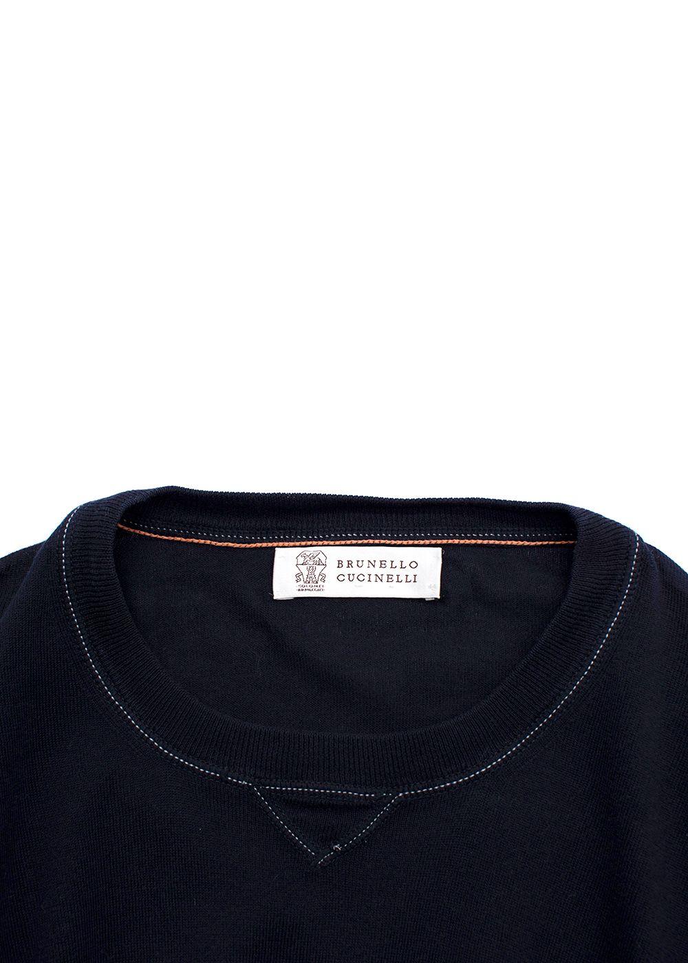 Brunello Cucinelli Navy Knit