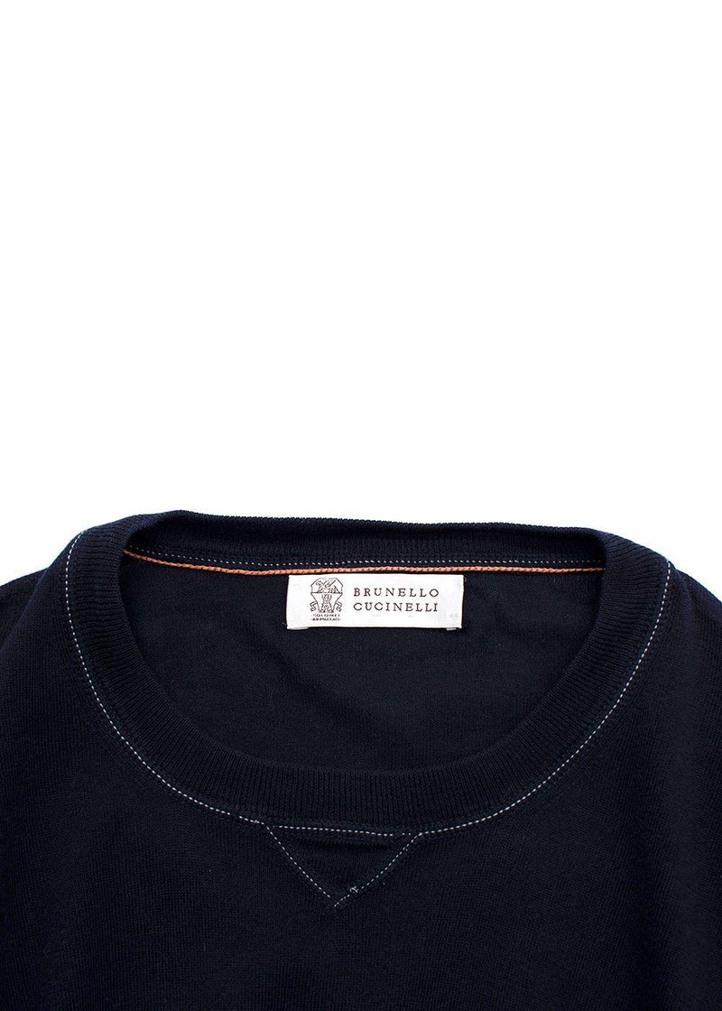 Brunello Cucinelli Navy Knit