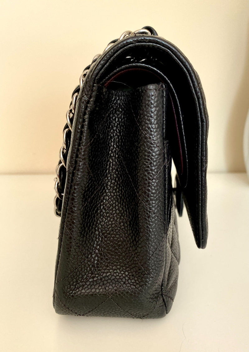 Chanel Medium Black Classic Caviar Double Flap Bag