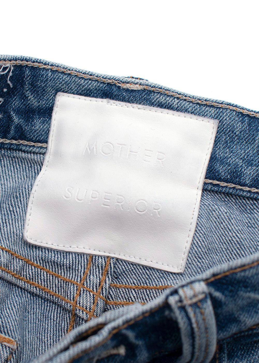 Mother Blue High Waisted Rider Skimp Jeans