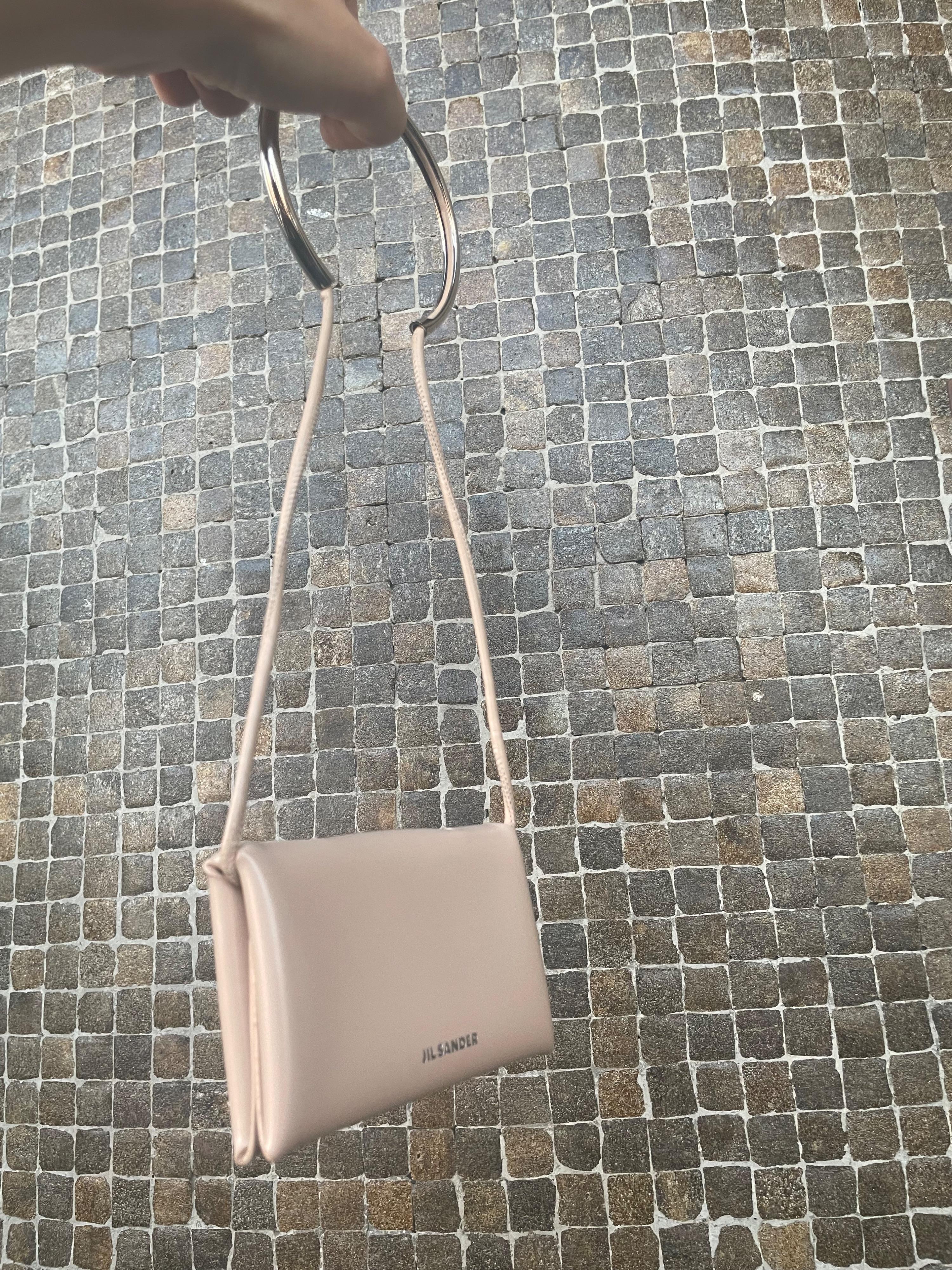 Nude Leather Bracelet Bag