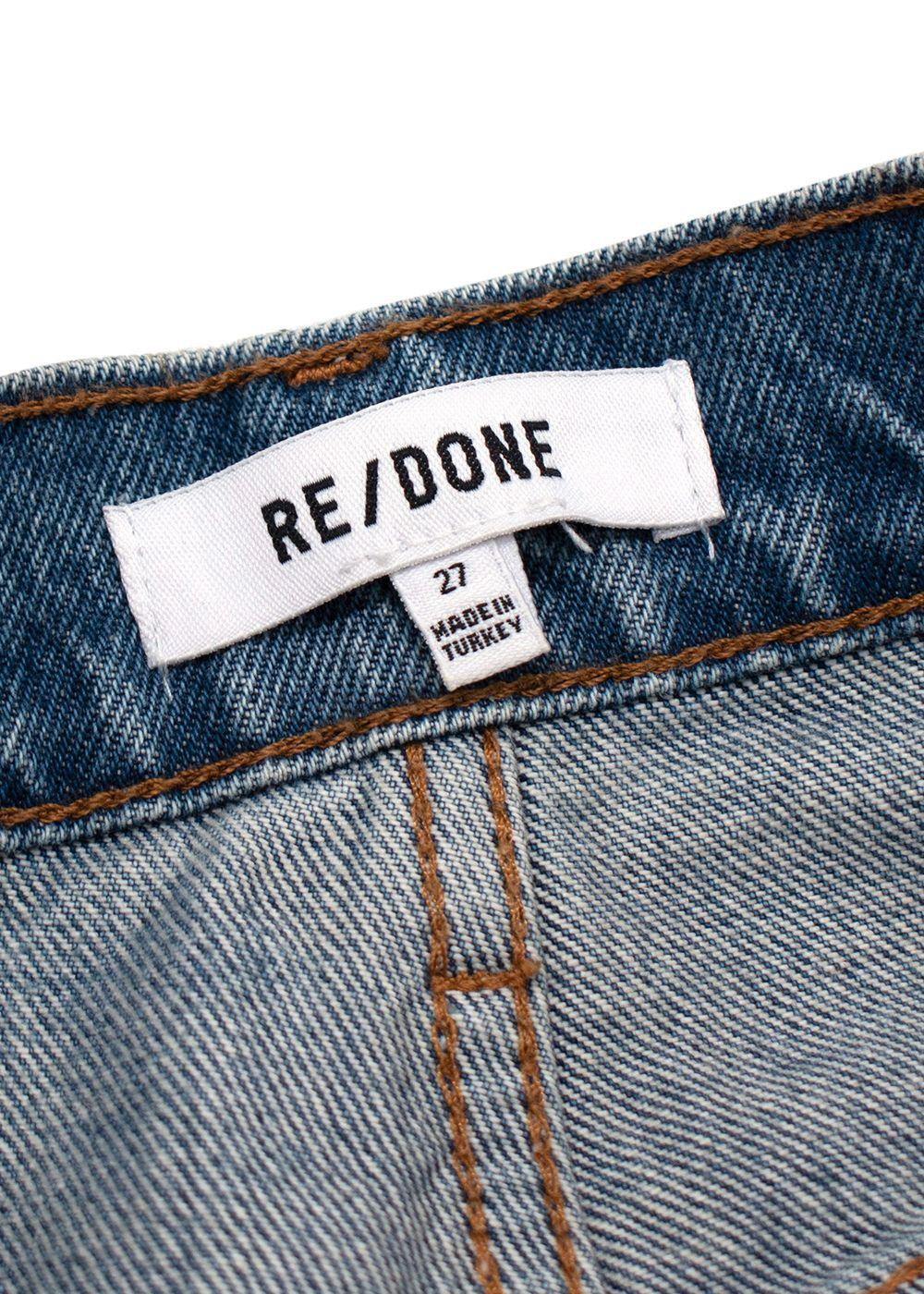 Re/Done Daring Indigo Straight Leg Jeans