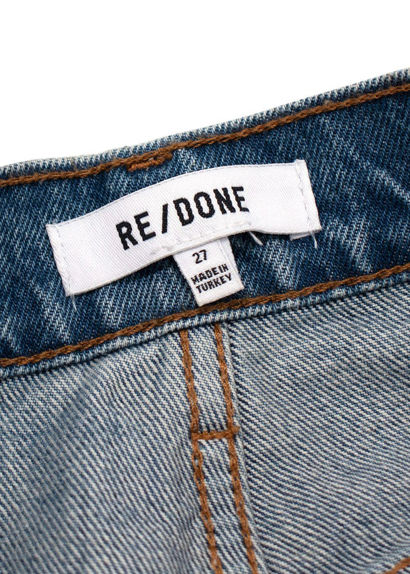 Re/Done Daring Indigo Straight Leg Jeans