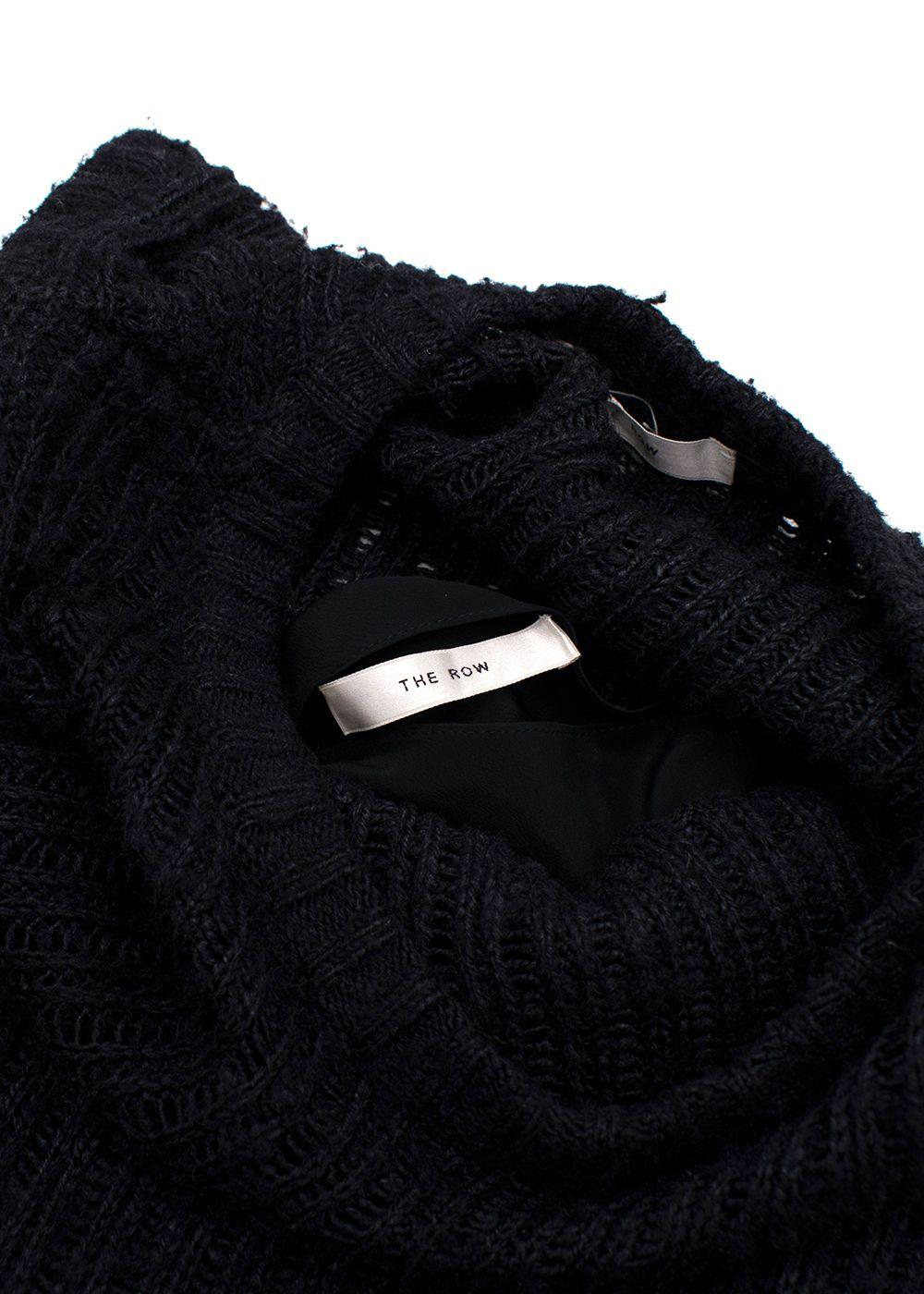 The Row Navy Knitted Tank Maxi Dress