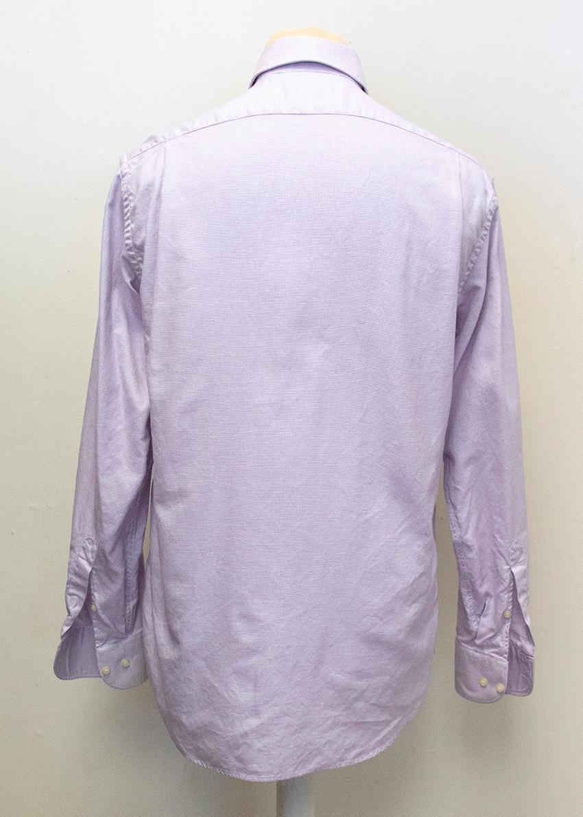 Cerruti 1881 Purple and White Print Shirt