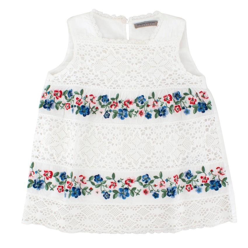 Ermanno Scervino Junior 6-years Lace and Floral Top