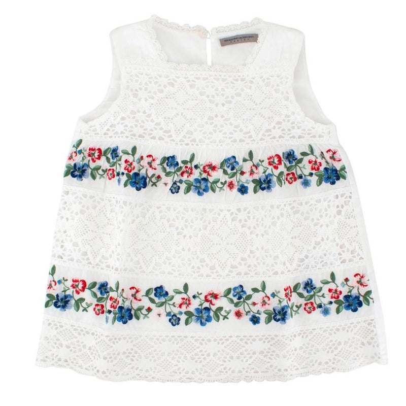 Ermanno Scervino Junior 6-years Lace and Floral Top