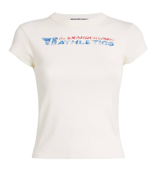 Alexander Wang White Graphic Baby T-Shirt