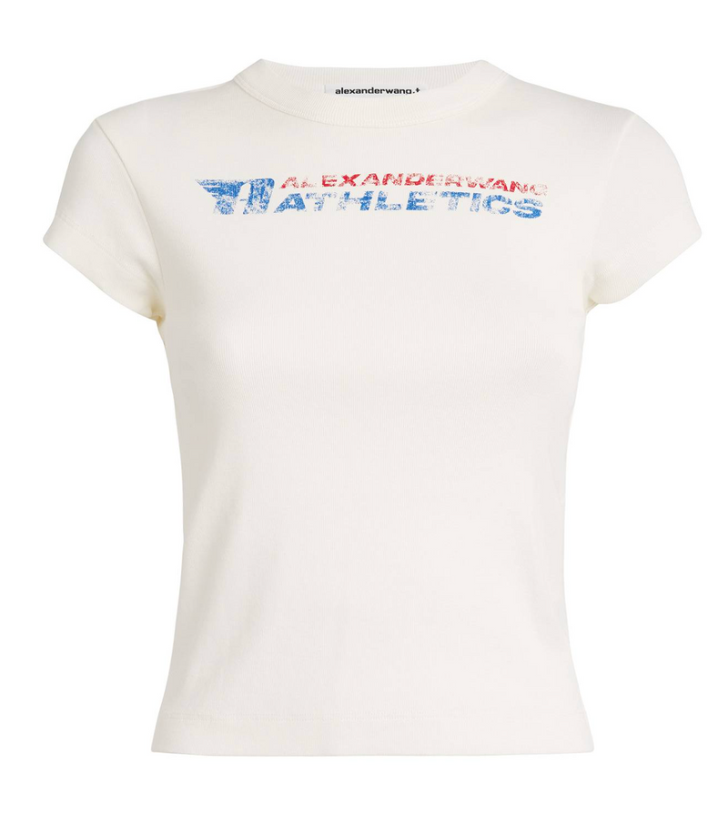 Alexander Wang White Graphic Baby T-Shirt
