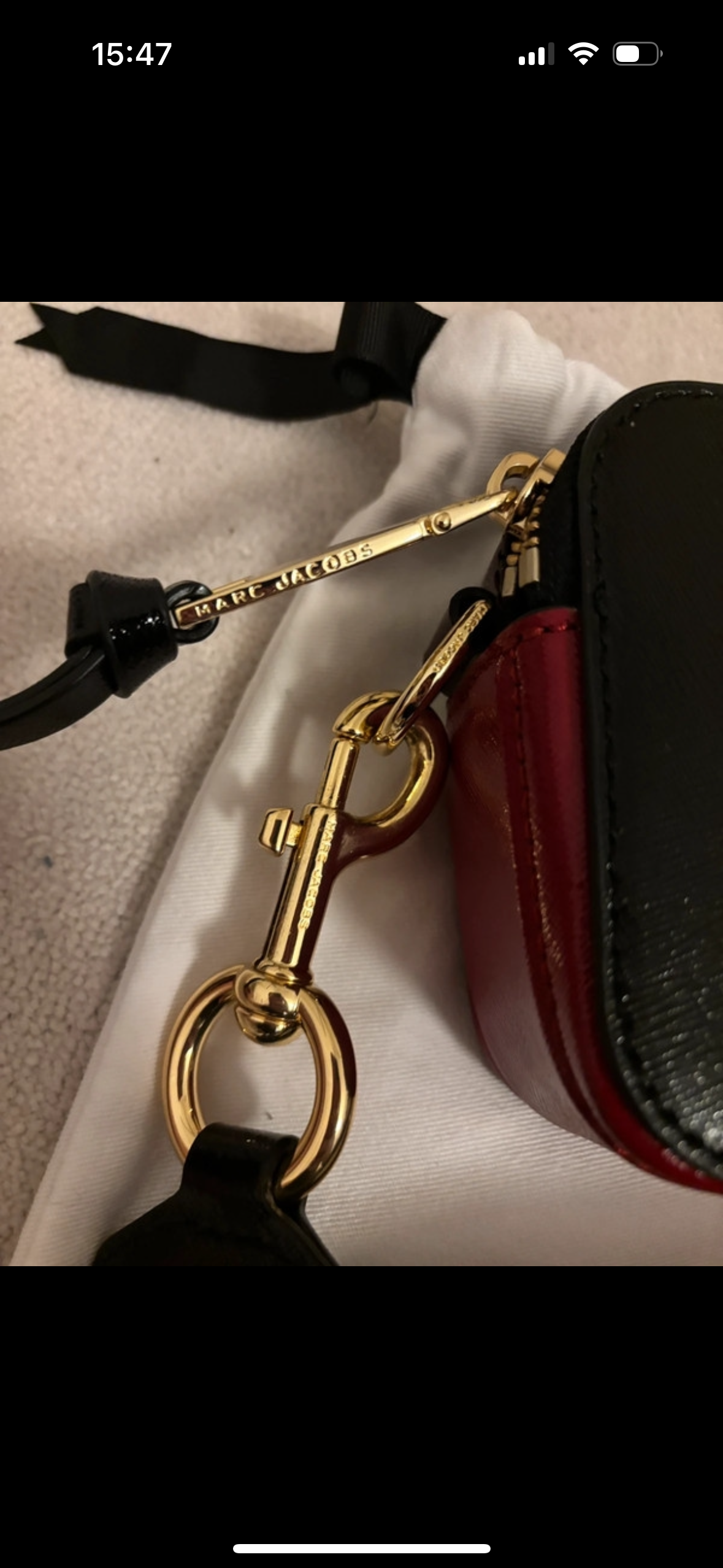 Marc Jacobs Black Snapshot Crossbody Bag
