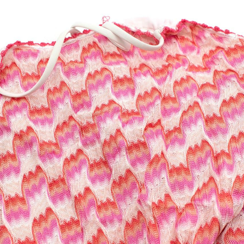 Missoni Kids Pink open-back Swimsuit