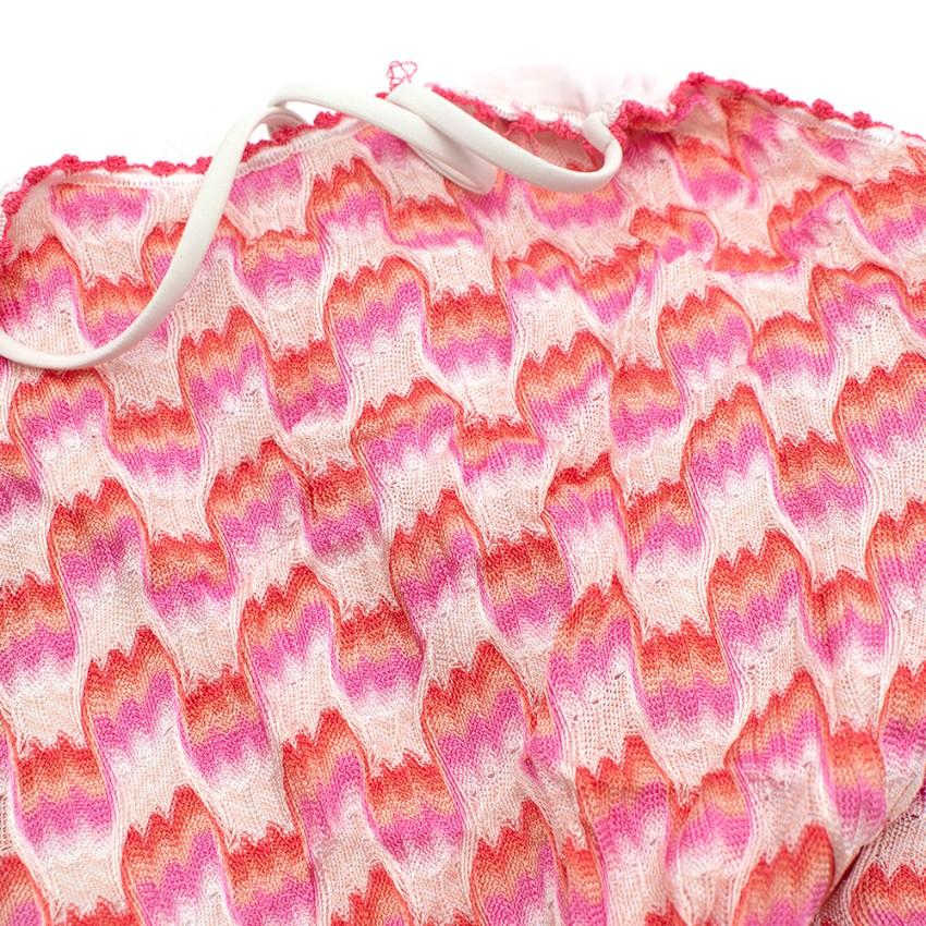 Missoni Kids Pink open-back Swimsuit