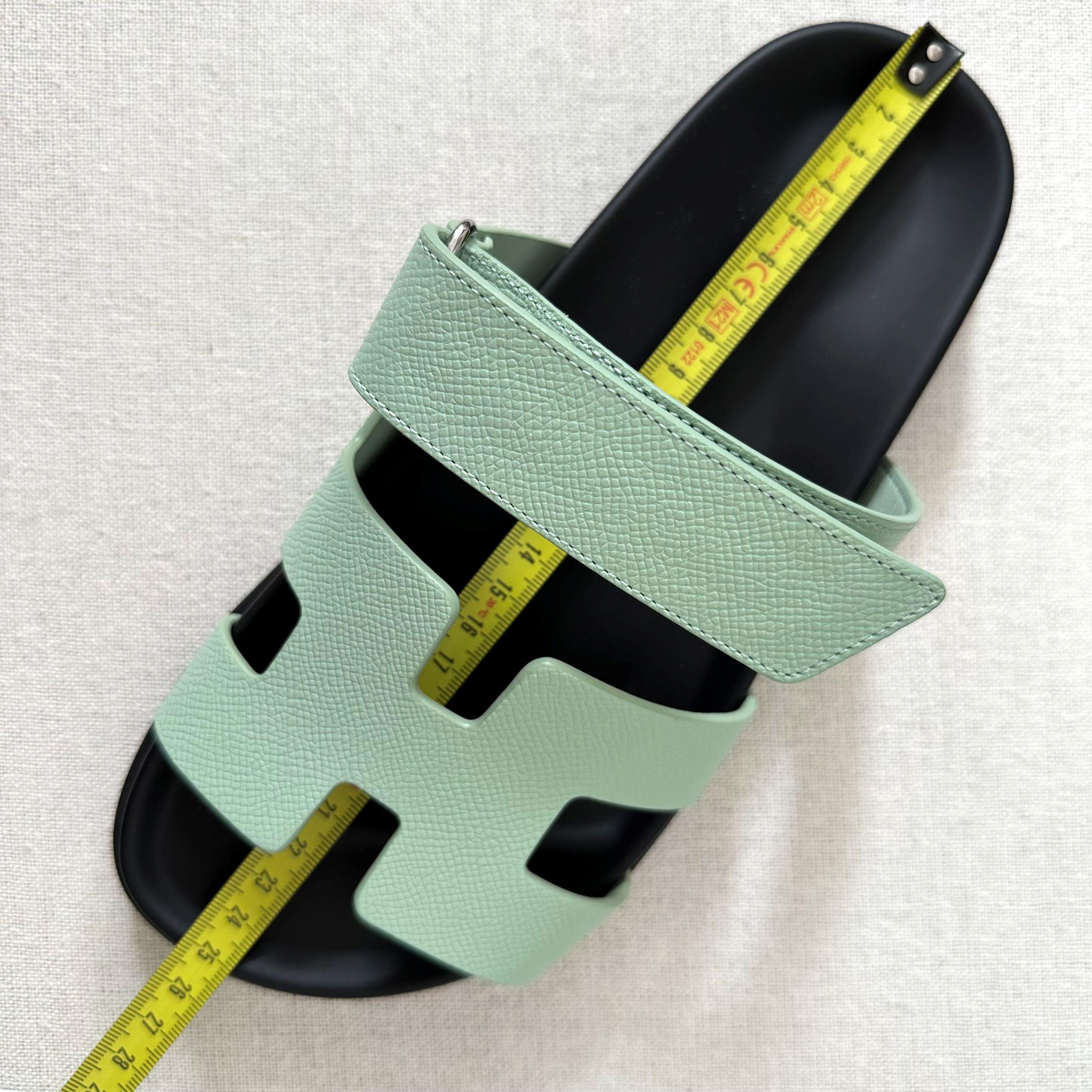 Hermes Vert Jade Chypre Sandals