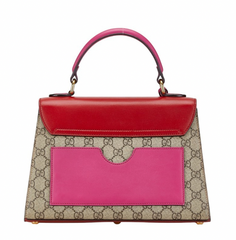 Gucci Supreme Coated Canvas And Leather Bag