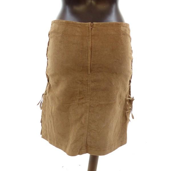 Moschino Jeans Corduroy Lace-Up Pencil Skirt