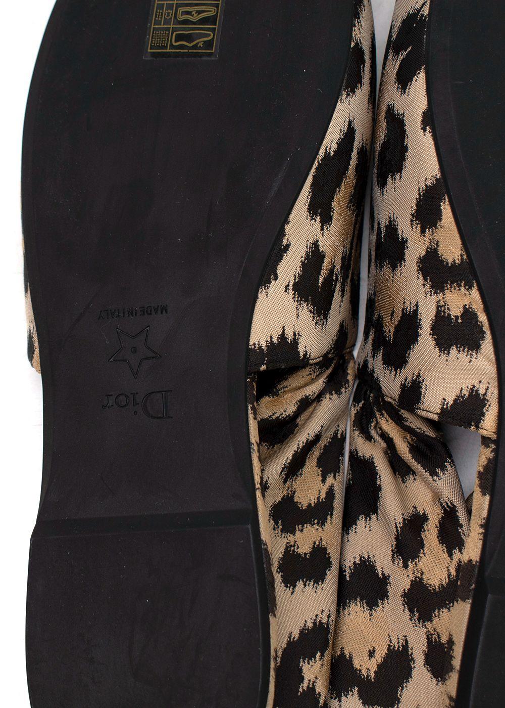 Leopard Print Mizza Slingback Flats