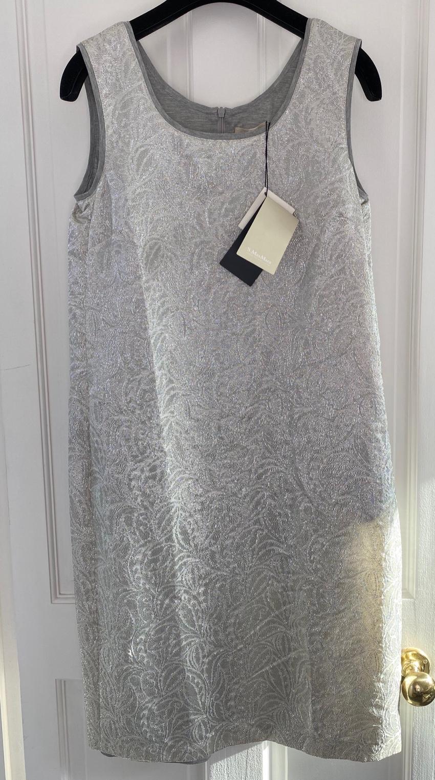 MaxMara silver tunic dress