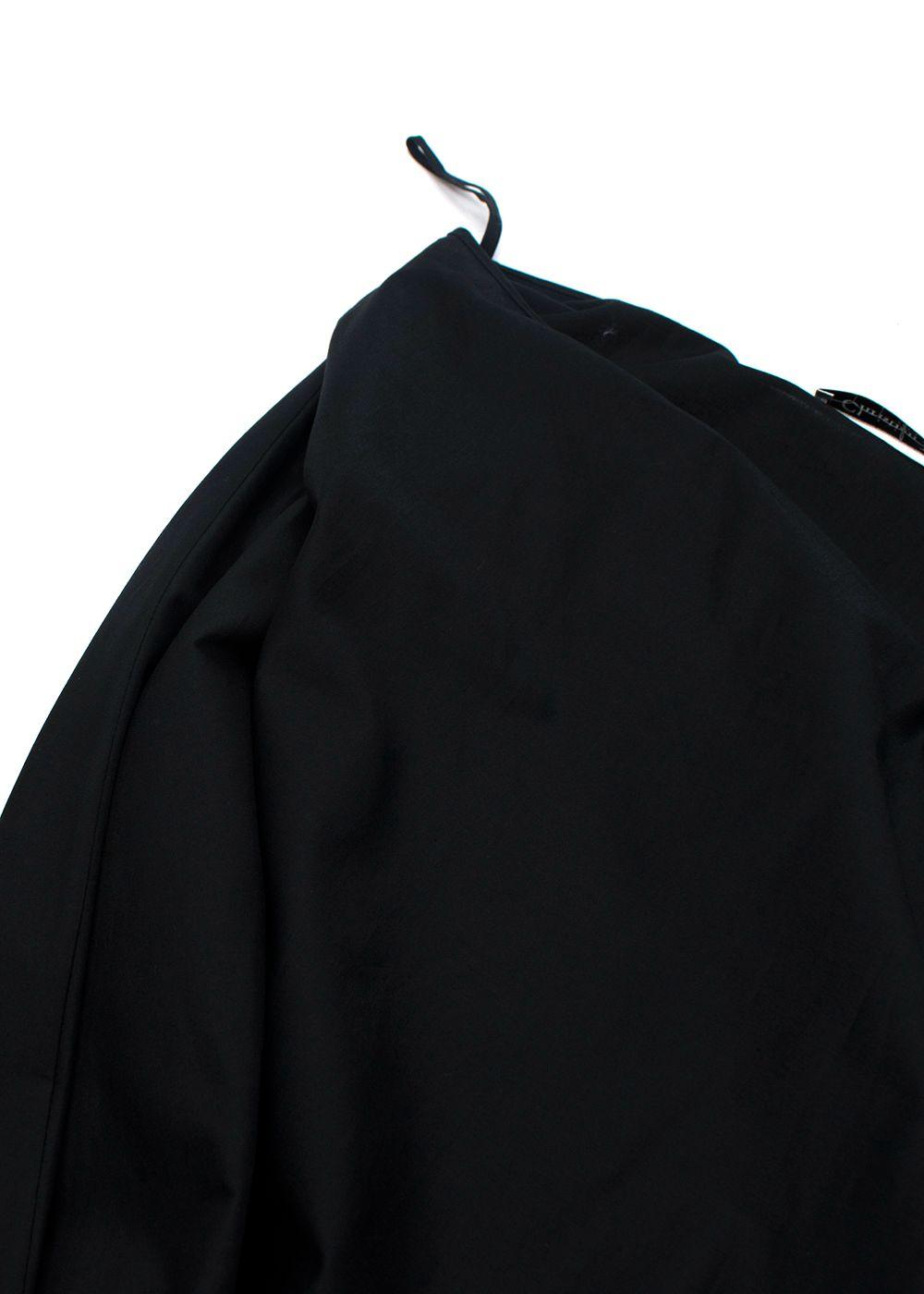 Christian Dior Black Broderie Anglaise Midi Skirt