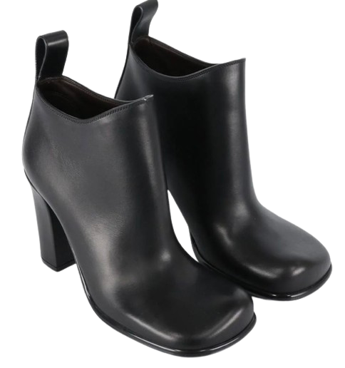 Bottega Veneta Black Leather Storm Ankle Boots