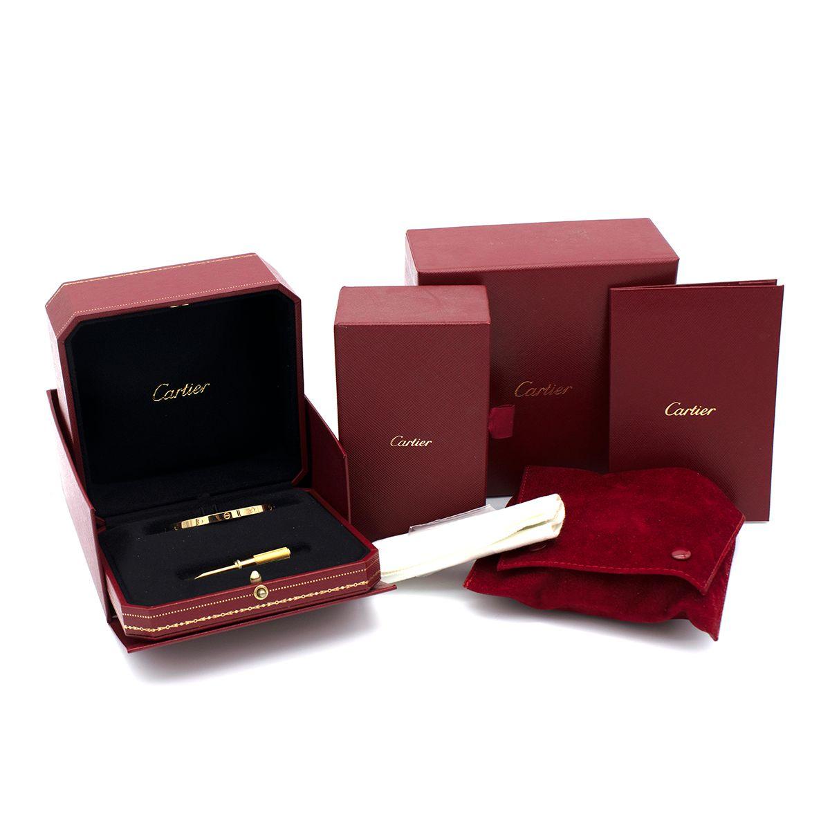 Cartier LOVE bracelet, Small Model 15 in Box