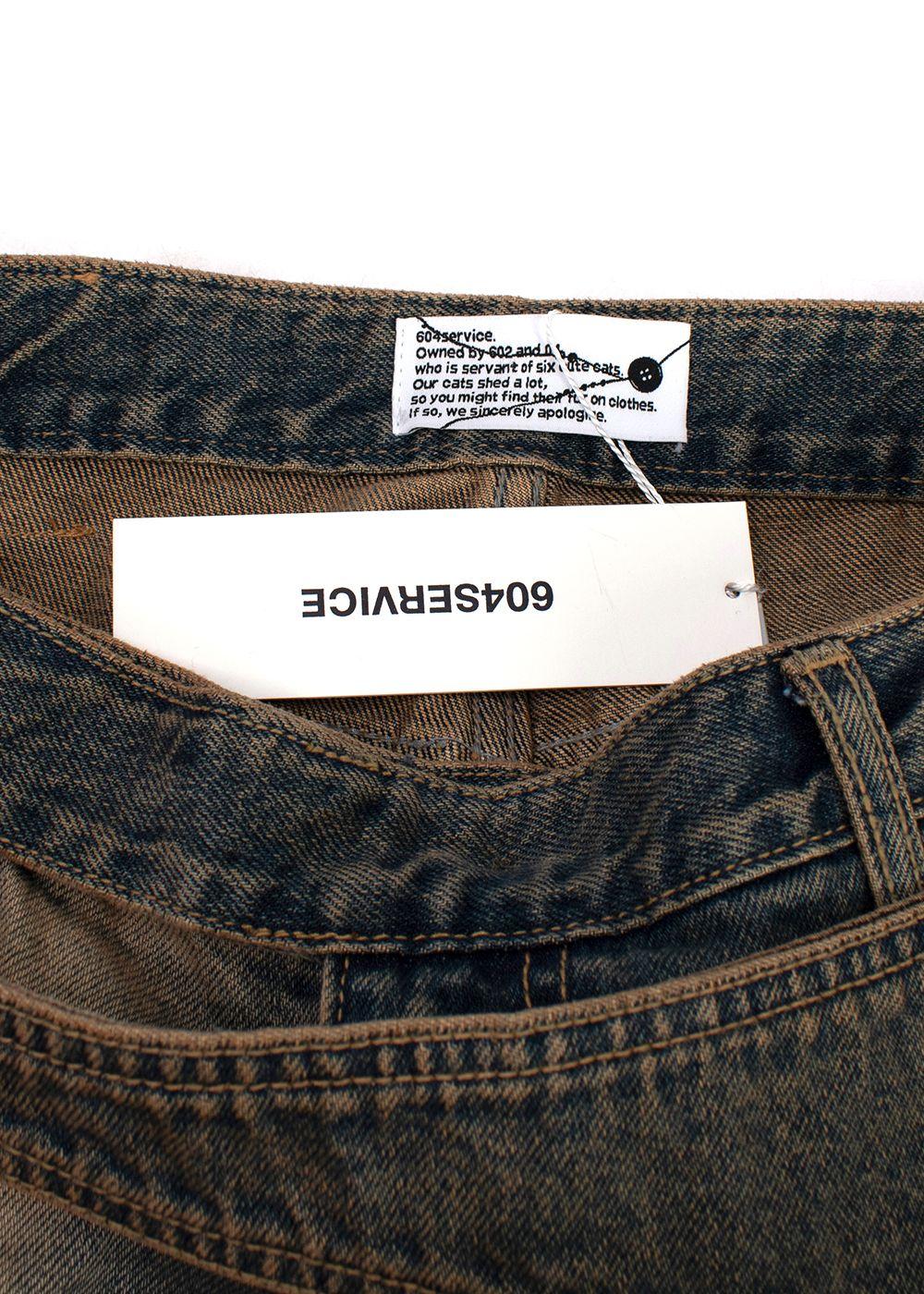 604Service Double Layer Jeans