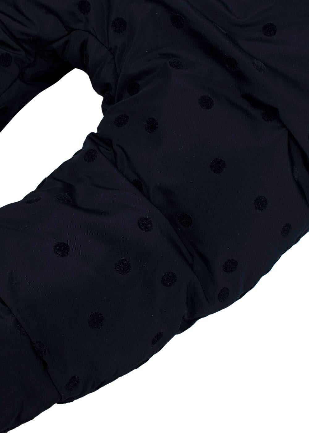 Jacadi Navy Polka Dot Baby Suit