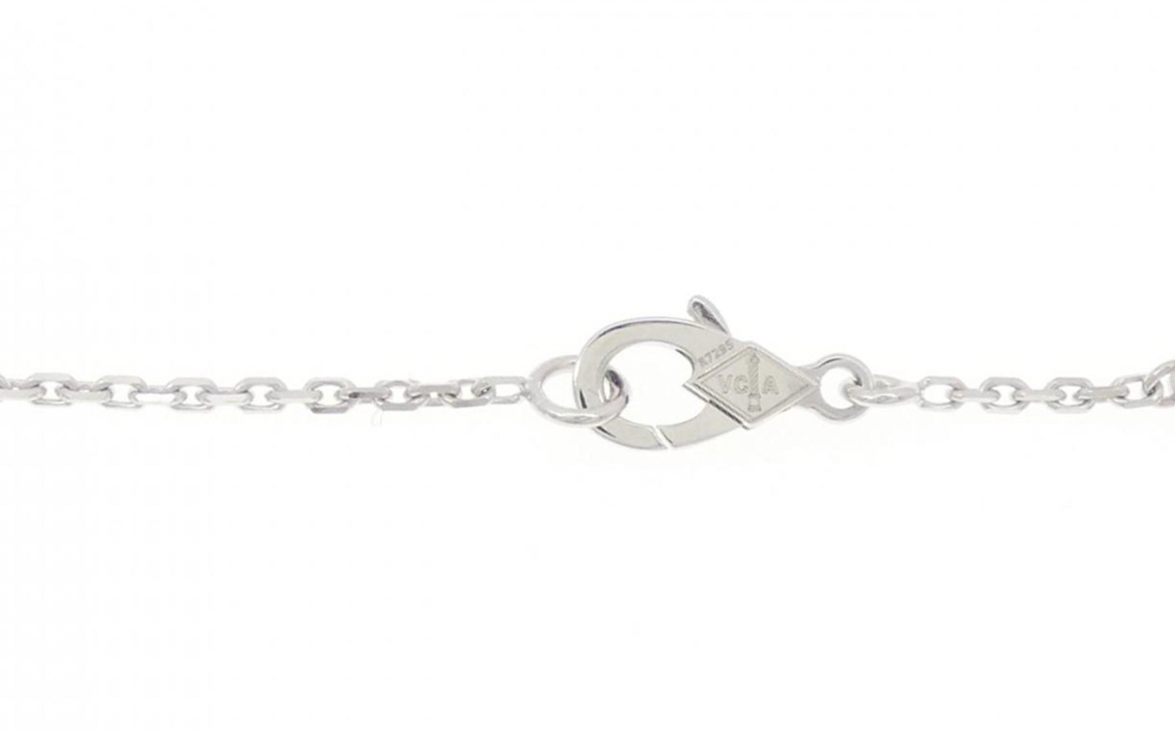 Van Cleef & Arpels White Gold Vintage Alhambra Necklace