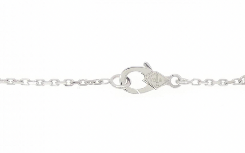 Van Cleef & Arpels White Gold Vintage Alhambra Necklace