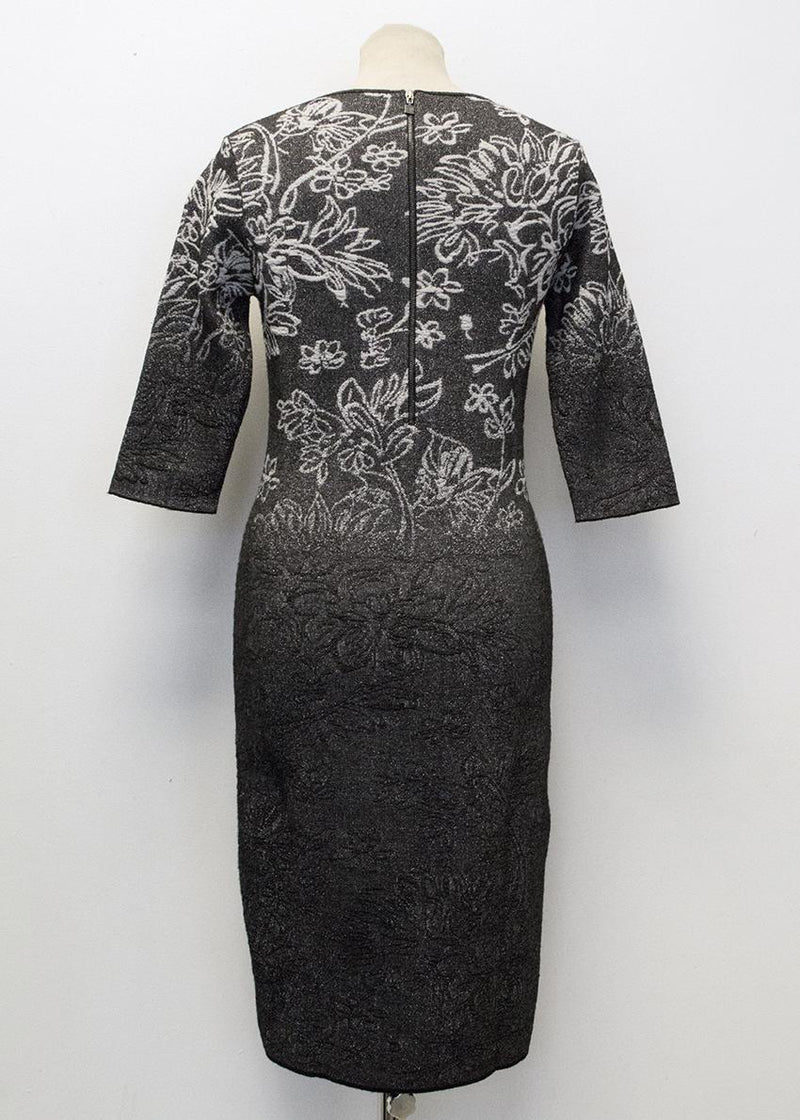 D. Exterior Grey and Metallic Dress