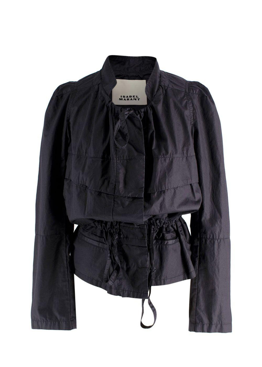 Isabel Marant Navy 'Nancy' Cotton Sports Jacket
