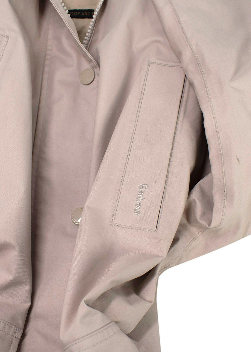 Barbour by Alexa Chung Beige Earnest Raincoat