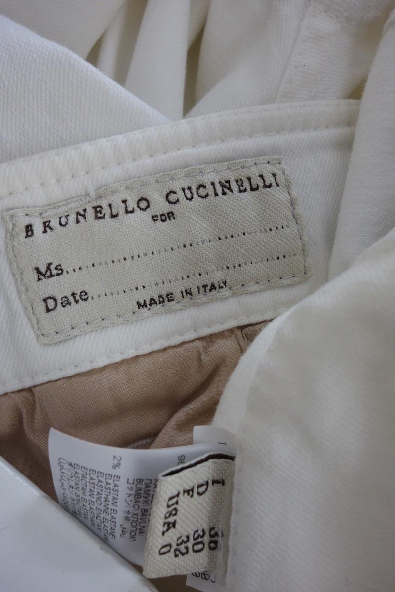 Brunello Cucinelli Paperbag Wasit Denim Jeans